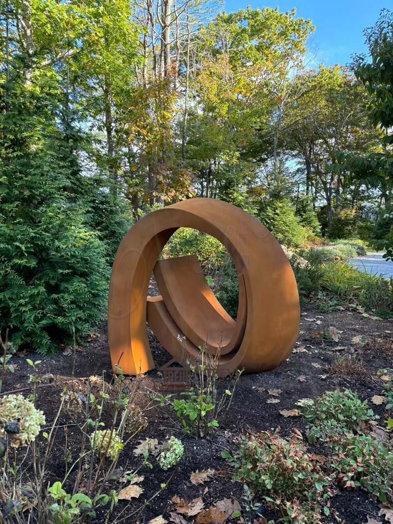 corten sculpture feedback from france