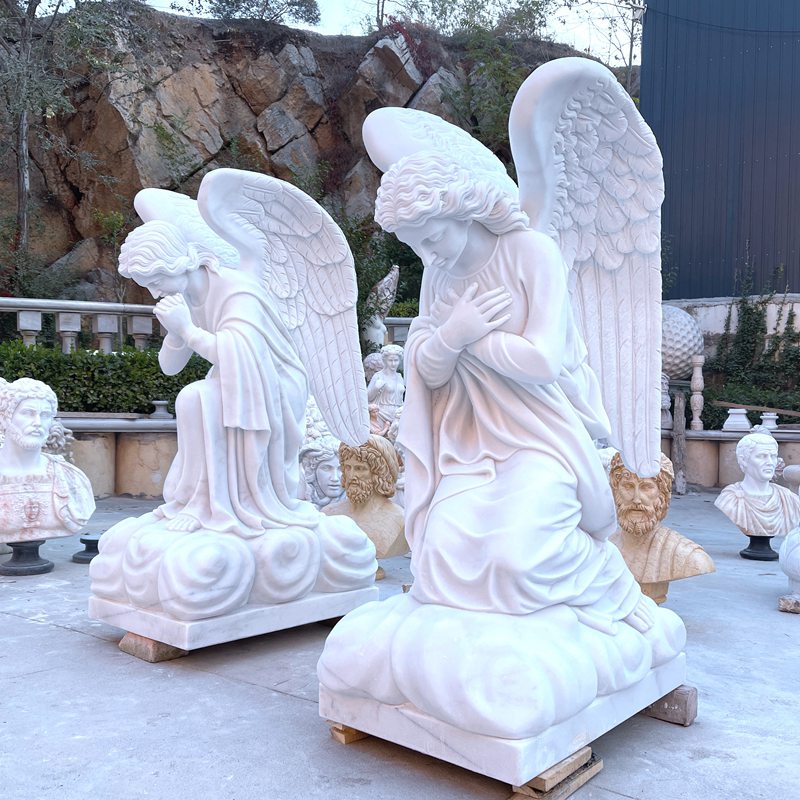 marble angel statuette