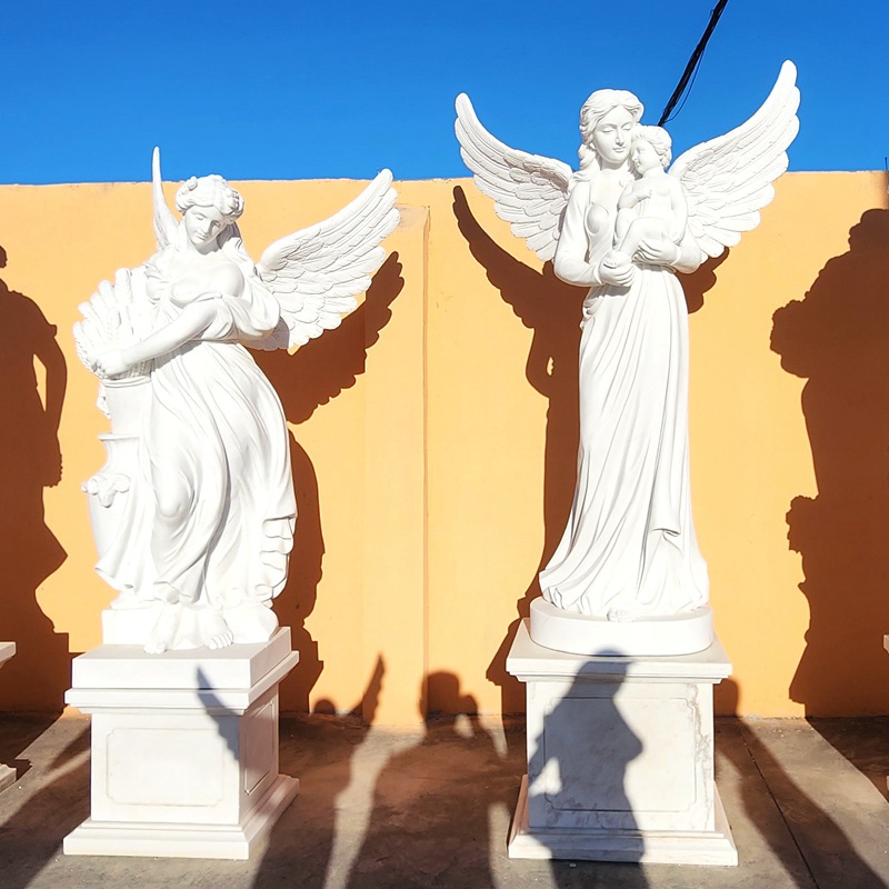 white marble angel statues for sale