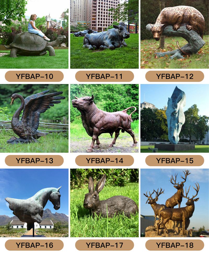 More Bronze Animals Statues
