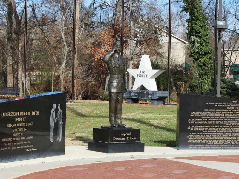 The Story of Desmond Doss Statue