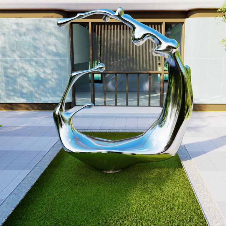 Outdoor stainless steel decor