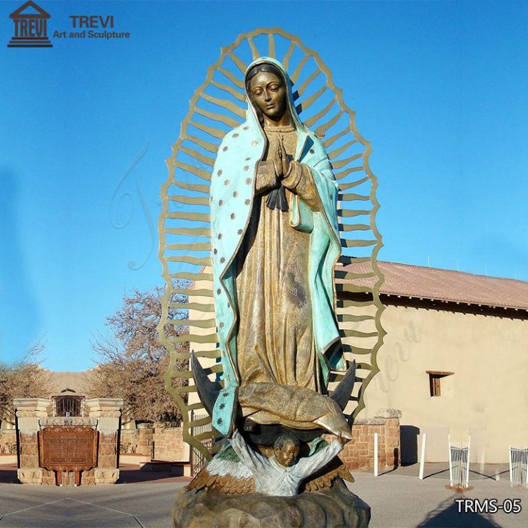 Large Bronze Our Lady of Guadalupe Statue Outdoor for Sale TRMS-05