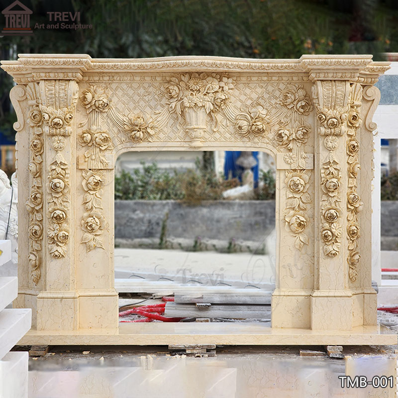 Marble Fireplace Mantel Description