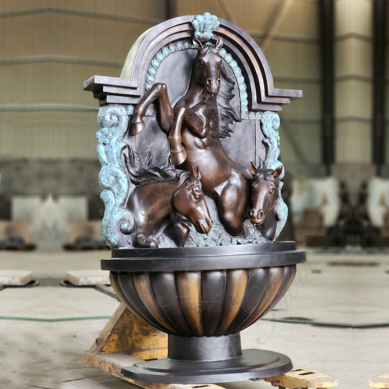 Bronze Horse Wall Fountain Introduction