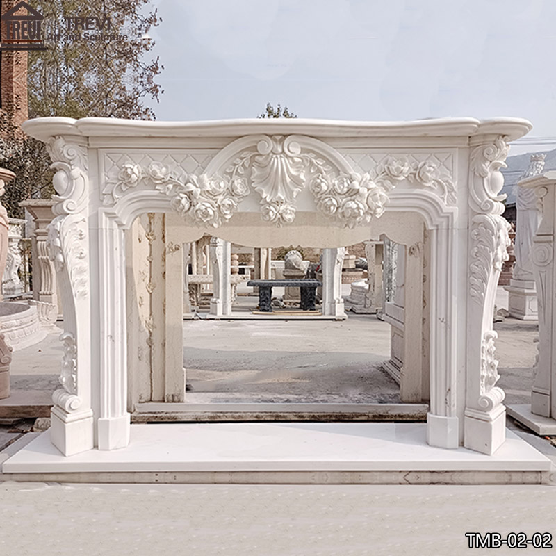 Marble Fireplace Mantel Description