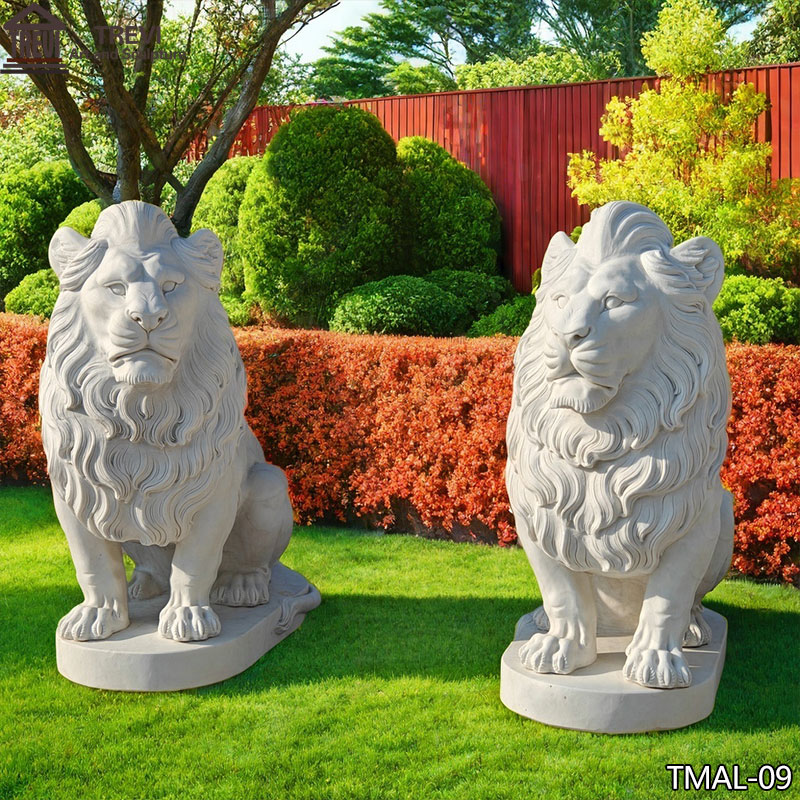 Sitting Lion Statue for Home Entrance