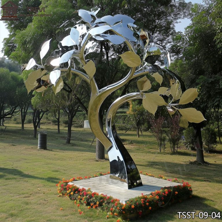 Stainless Steel Metal Tree Art Sculpture Outdoor DecorTrevi Statue