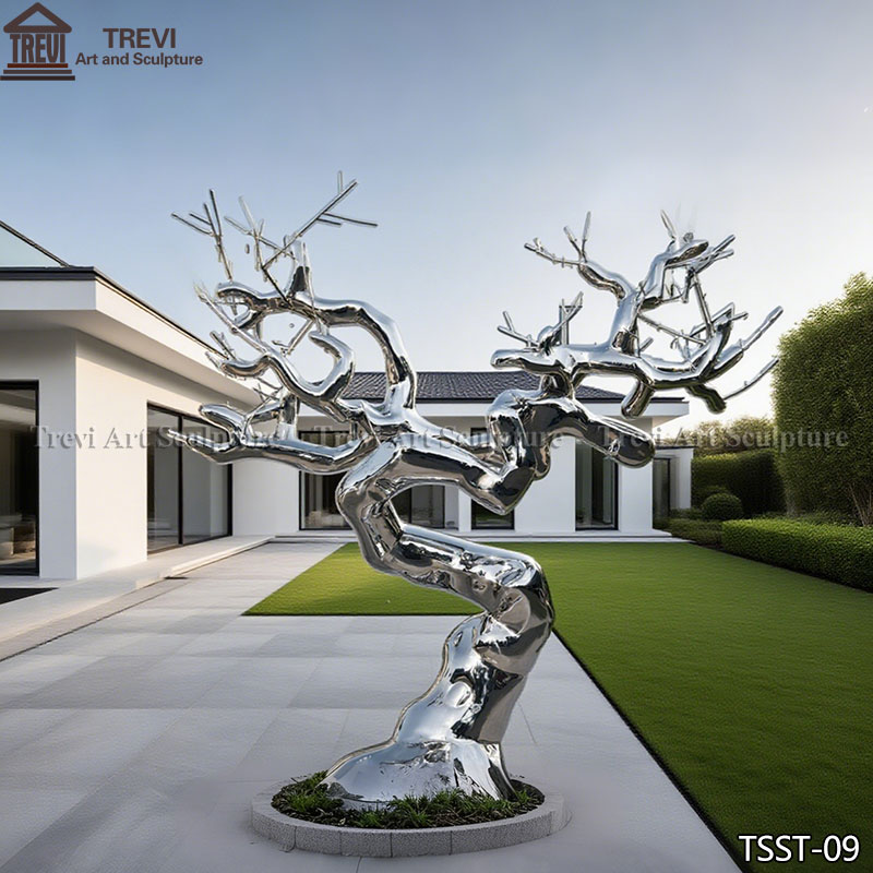 Metal Tree Art Sculpture Outdoor Decor