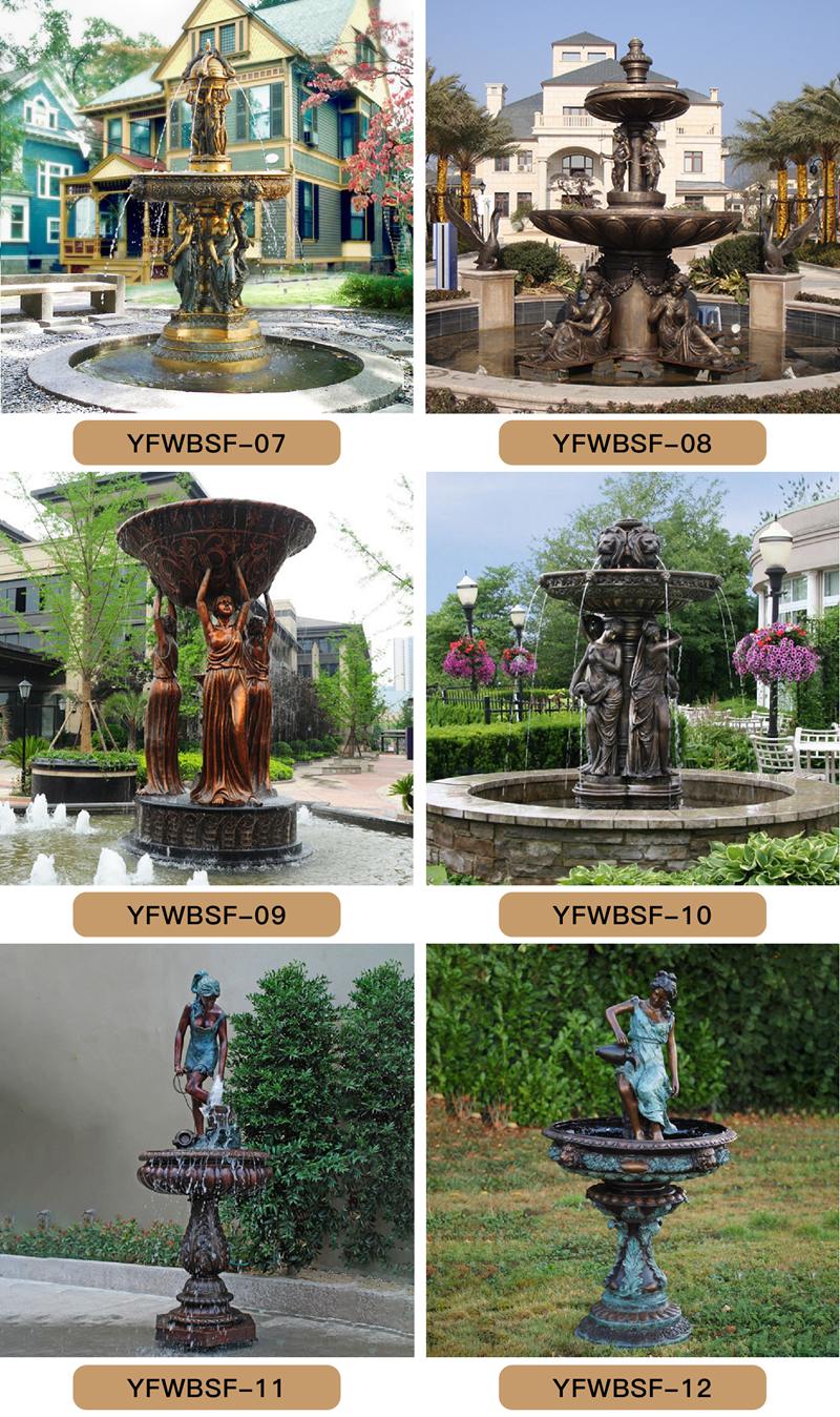 Various Bronze Fountain Designs