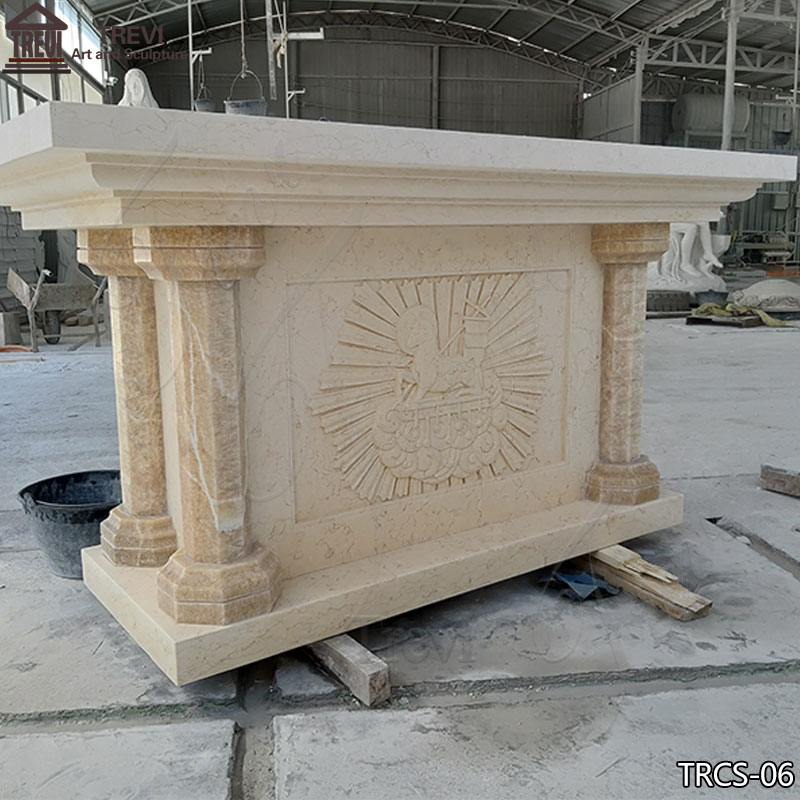 Customized Nature Marble Church Altar China Supplier for Sale