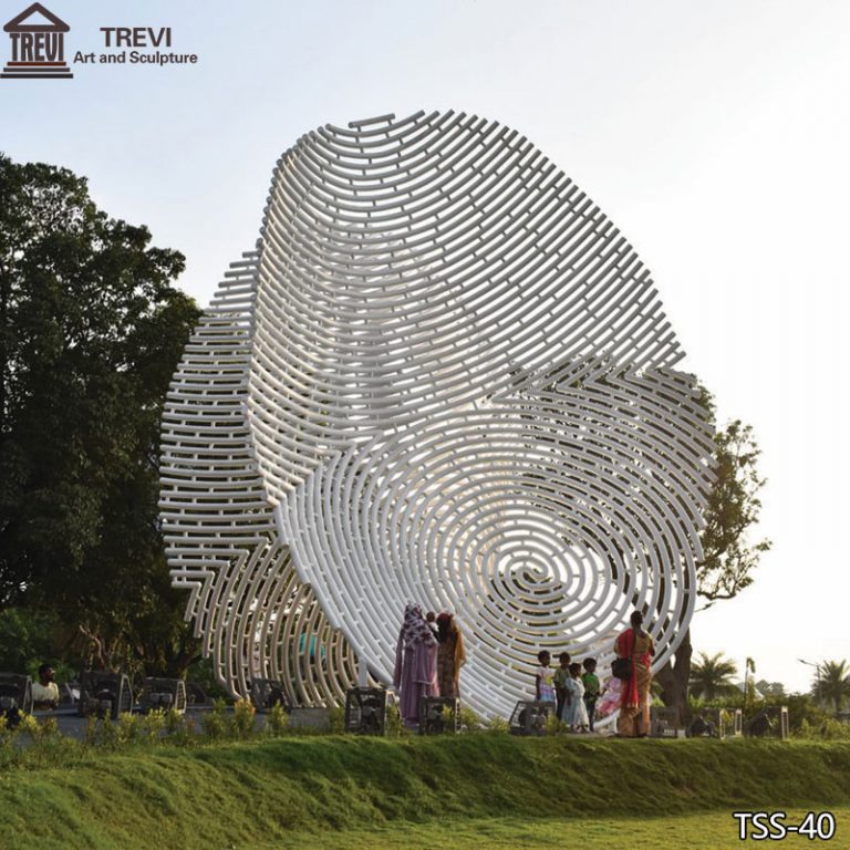 fingerprint sculpture outdoor landmark