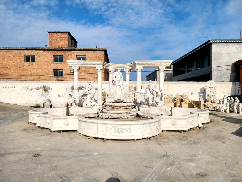 Marble Trevi Fountain Replica 4
