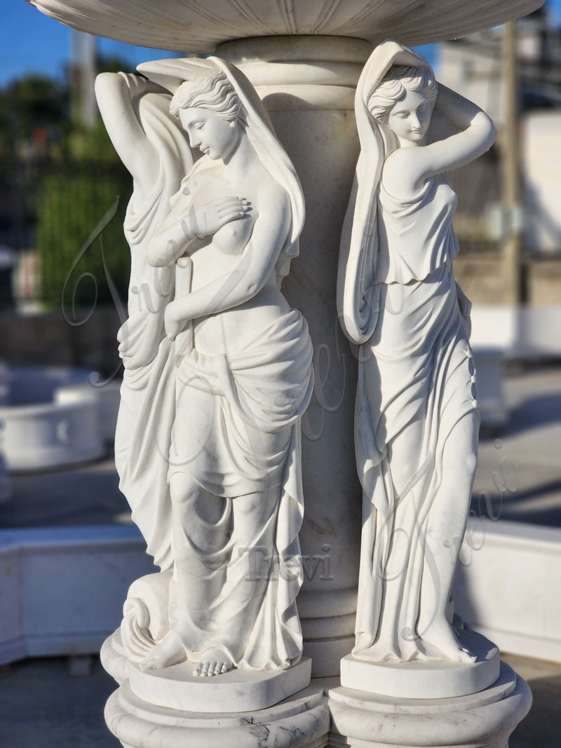 Large Marble Statue Fountain Description