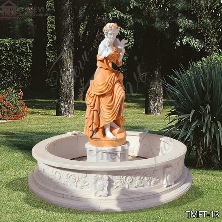 Marble Statue Fountain with Lady Sculpture for Sale TMFT-13