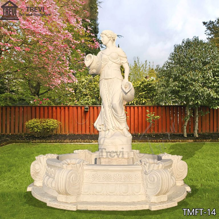 Female Statue Marble Water Fountain Garden Decor for Sale TMFT-14