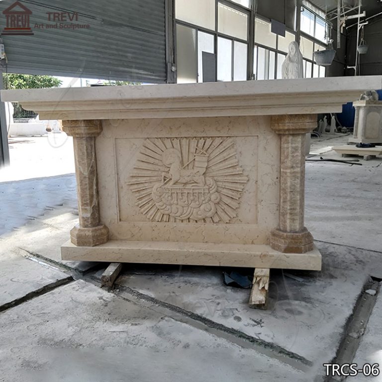 Customized Nature Marble Church Altar China Supplier for Sale TRCS-06