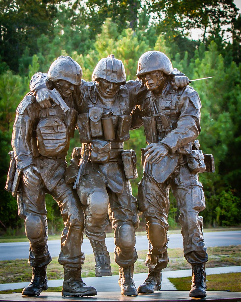 "No Man Left Behind" Bronze Sculpture