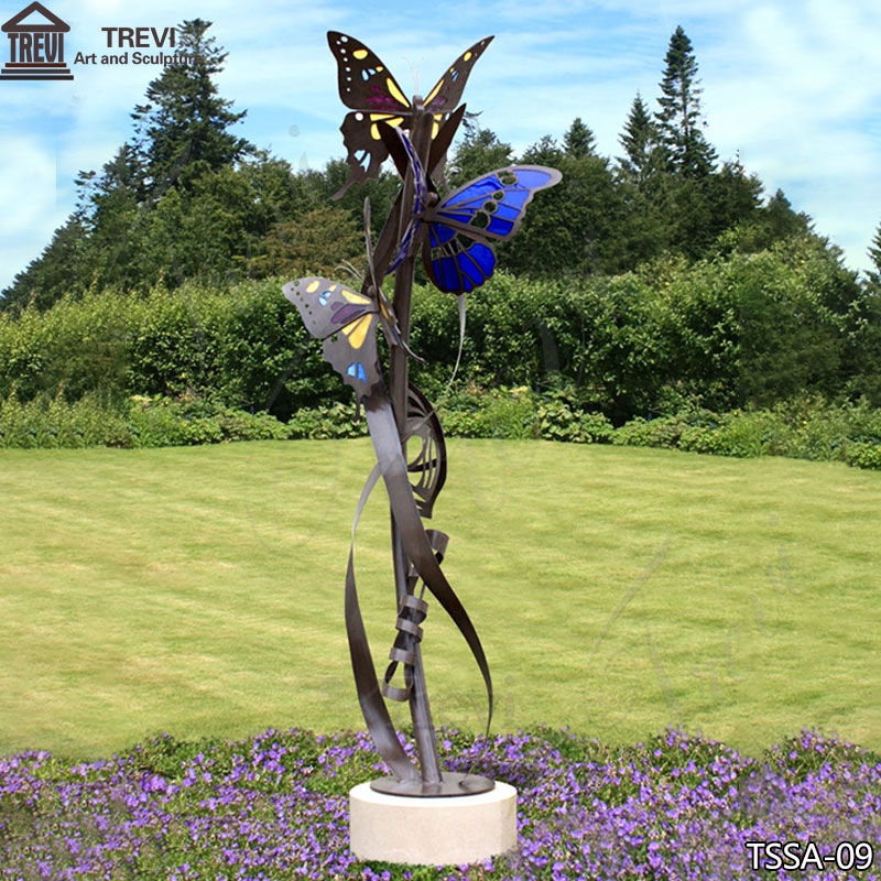 Outdoor Large Metal Butterfly Sculpture Garden Decoration for Sale TSSA-09