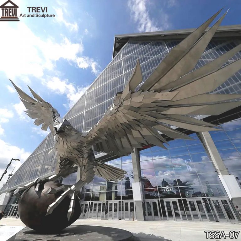 Metal Falcon Statue Mercedes Benz Stadium Replica