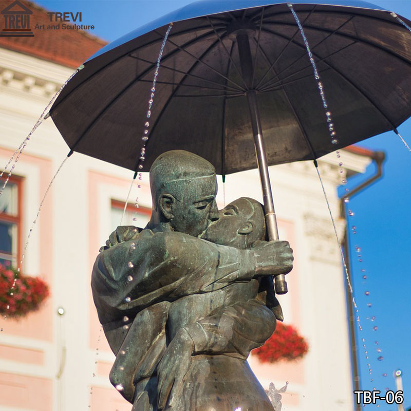 Bronze-Kissing-Couple-Statue-Fountain-for-Sale