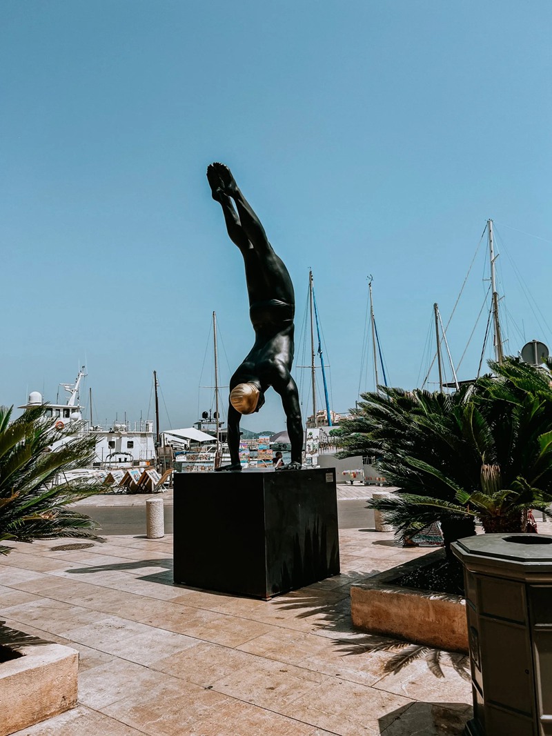 Life Size Bronze Diver Sculpture Decor for Sale