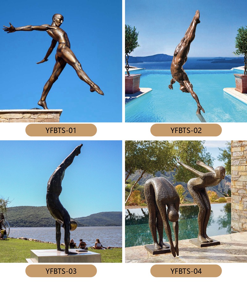 More Bronze diver Sport Statue to Choose