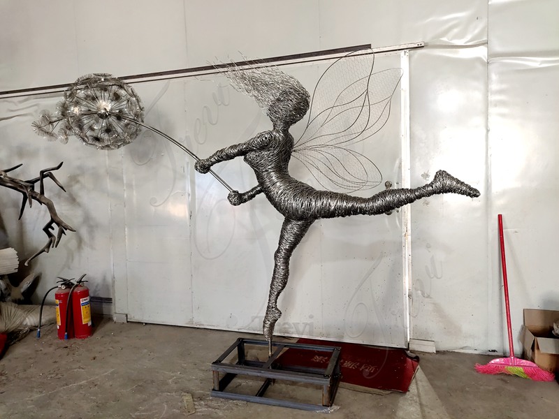 fantasy wire fairy sculptures for sale