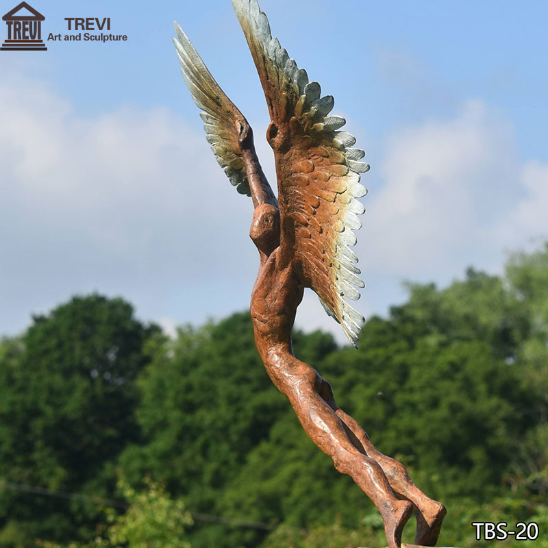 Bronze-Abstract-Angel-Statue-Garden-Decor-for-Sale