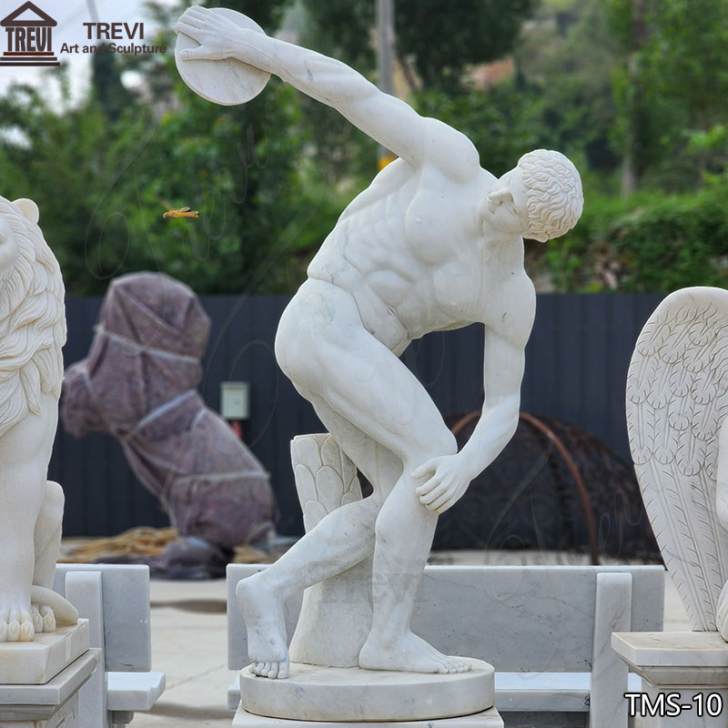 Life-Size-the-Discus-Thrower-Marble-Statue-Outdoor-for-Sale-1
