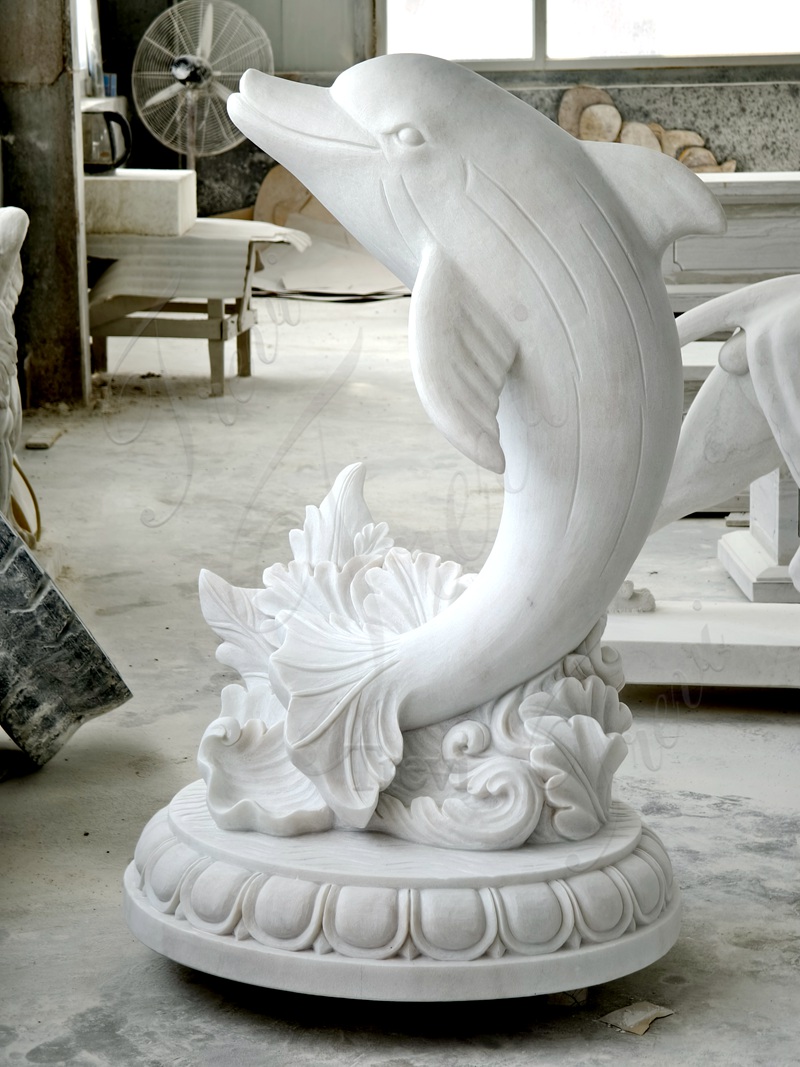 Marble dolphin sculpture trevi