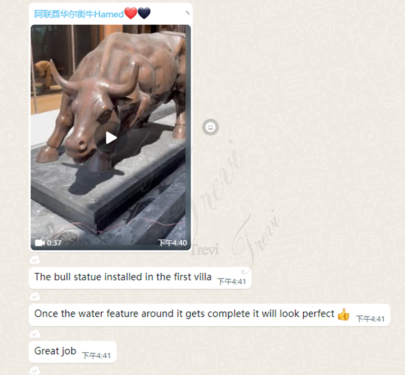 Customer Feedback on Our Wall Street Bull