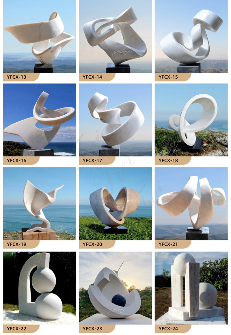 Large Marble Abstract Outdoor Sculpture for Decoration3