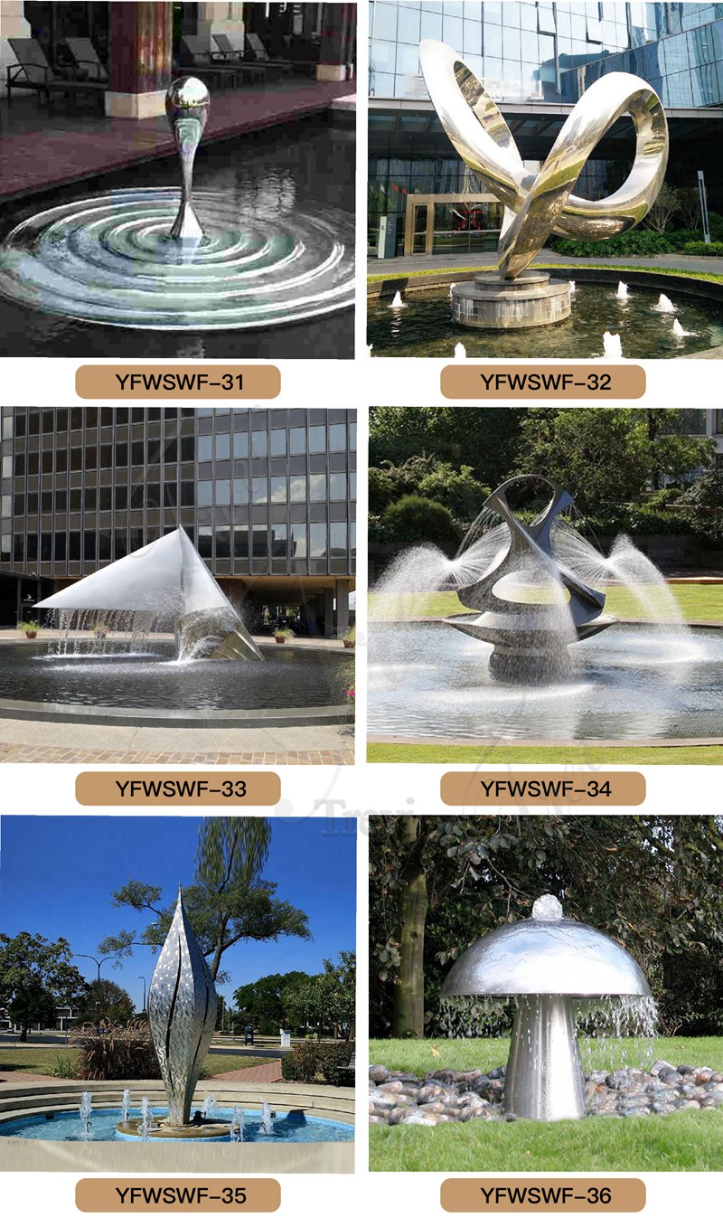 Large Modern Water Fountain