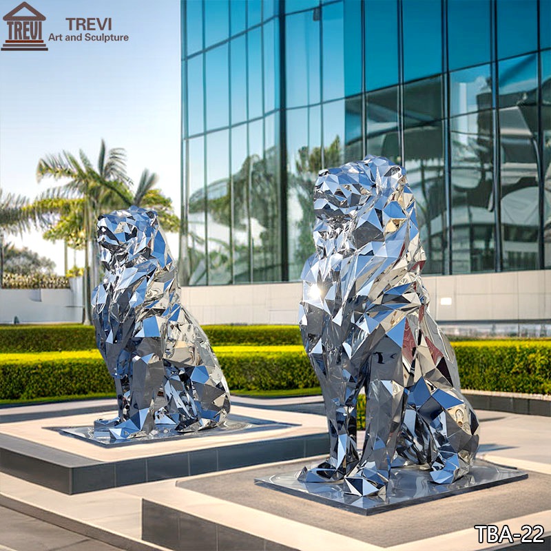 Large-Stainless-Steel-Geometric-Lion-Statue-Modern-Decor-for-Sale