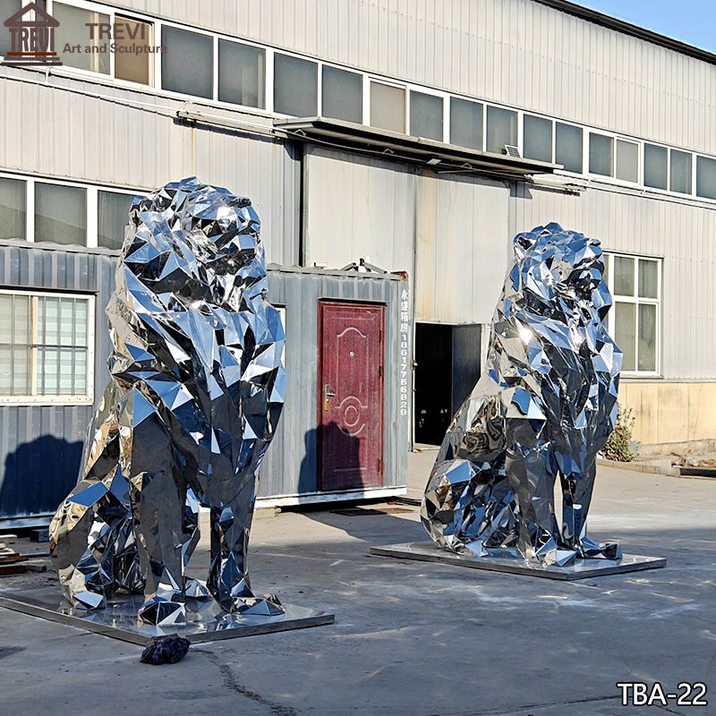 Large-Stainless-Steel-Geometric-Lion-Statue-Modern-Decor-for-Sale1