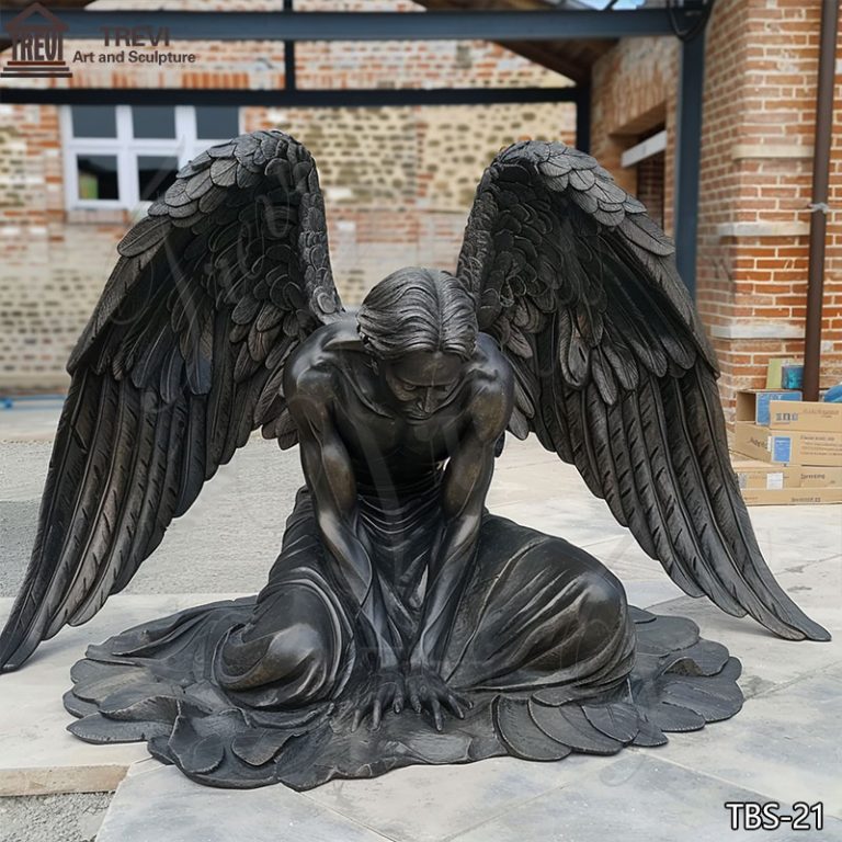 Life Size Bronze Gothic Angel Statue Unique Decor for Sale- Trevi Statue