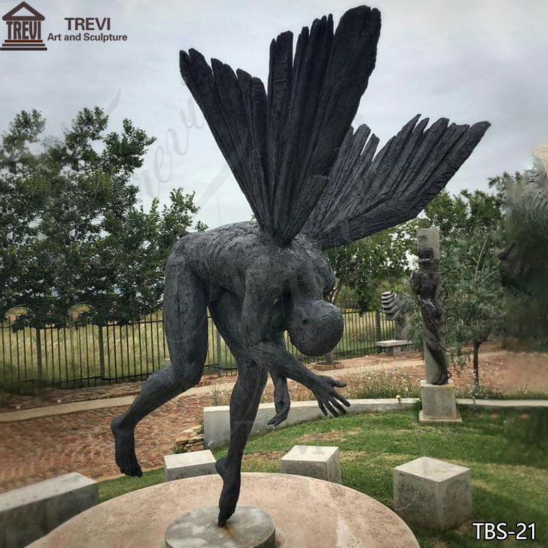 Life-Size-Bronze-Gothic-Angel-Statue-Unique-Decor-for-Sale5