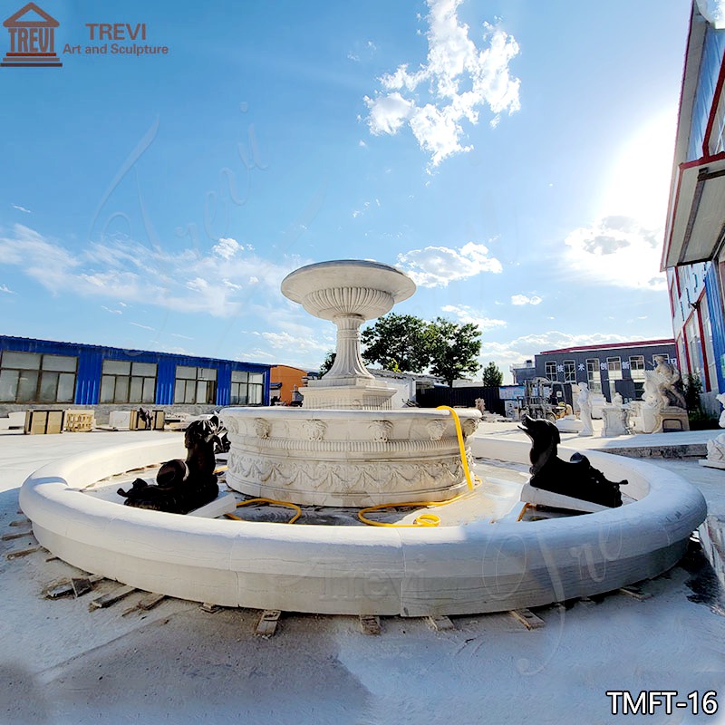 Marble-Outdoor-Fountain-with-Bronze-Fish-Statue-for-Sale