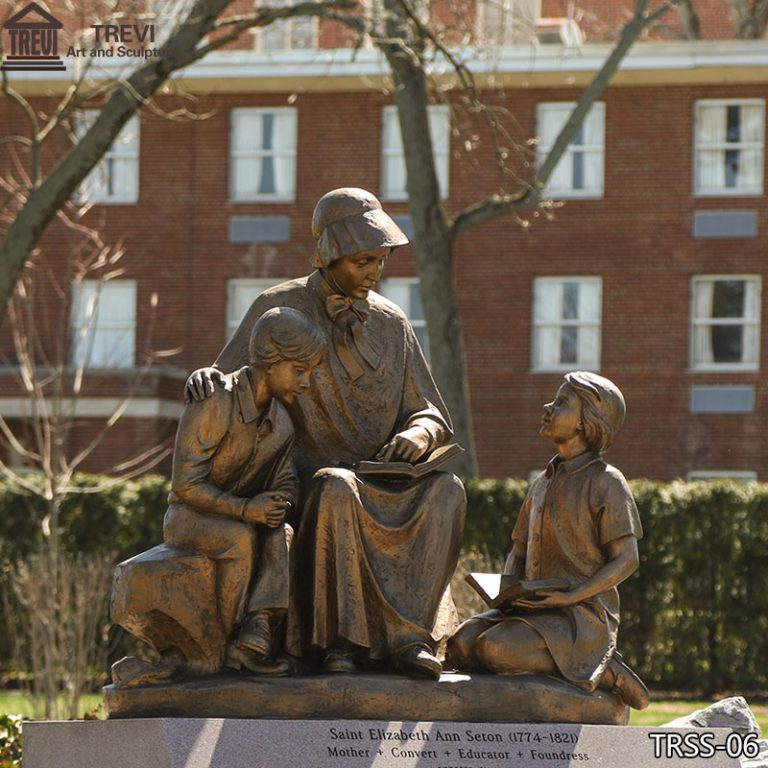 Religious-Bronze-Saint-Elizabeth-Ann-Seton-Statue-for-Sale