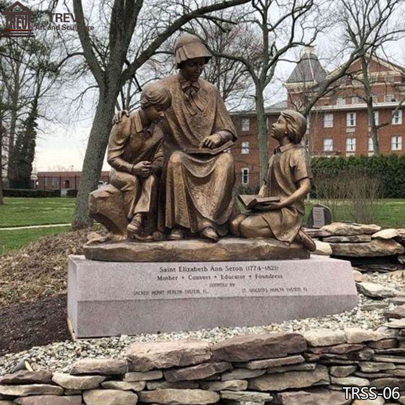 Religious-Bronze-Saint-Elizabeth-Ann-Seton-Statue-for-Sale1