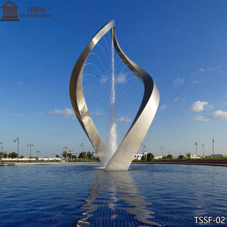 large-modern-water-fountain-Abstract-public-art-for-sale2