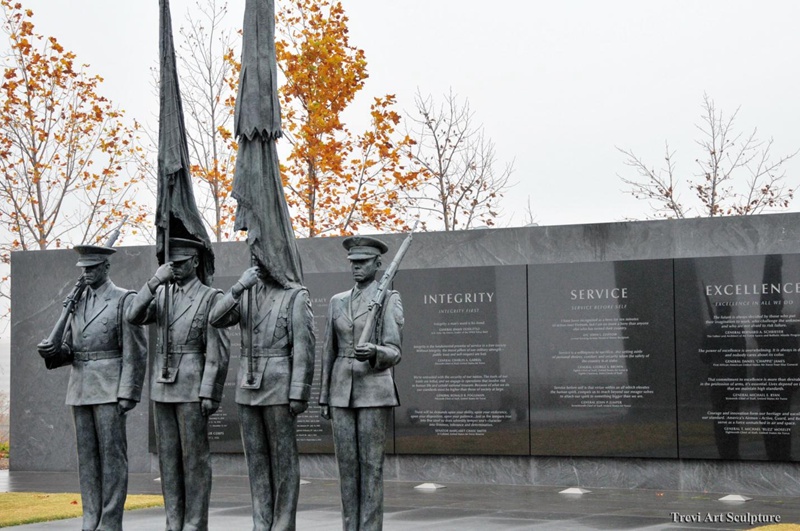 bronze air force statue