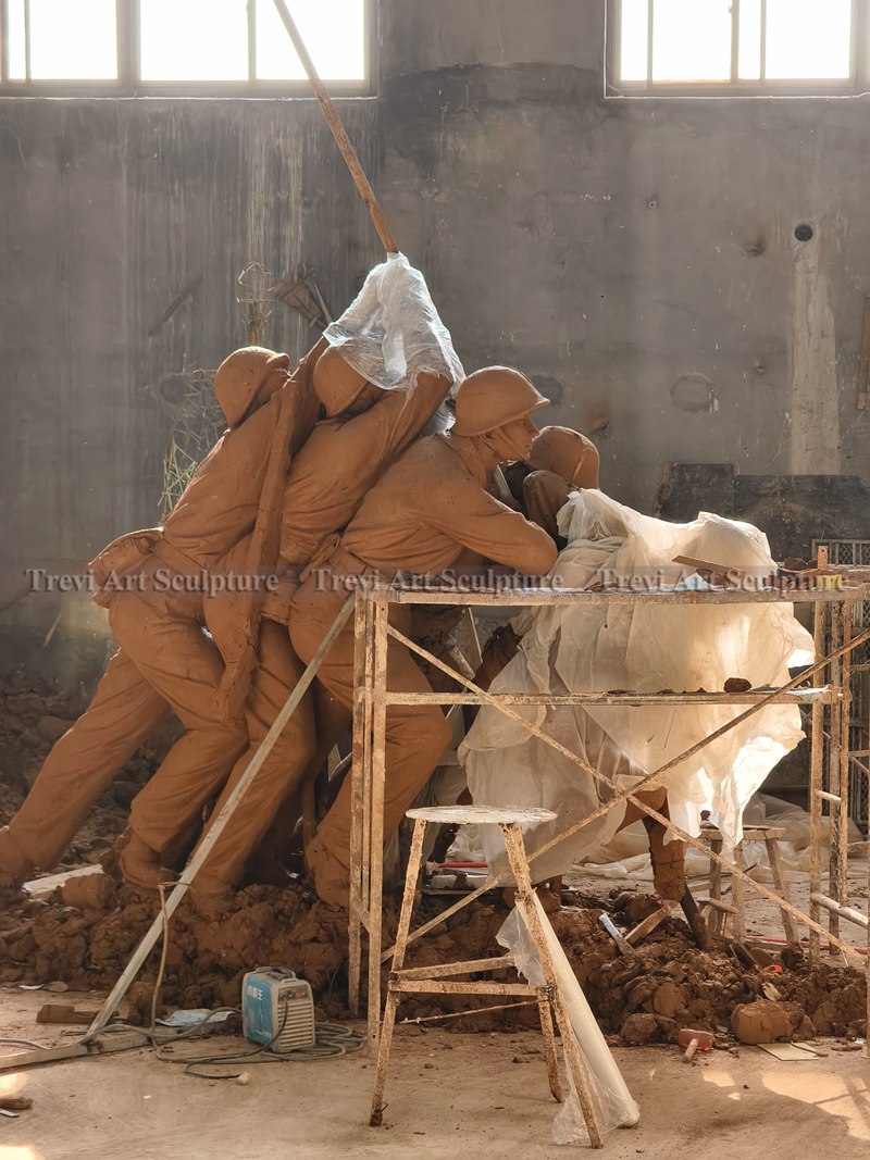 Marine Memorial clay model