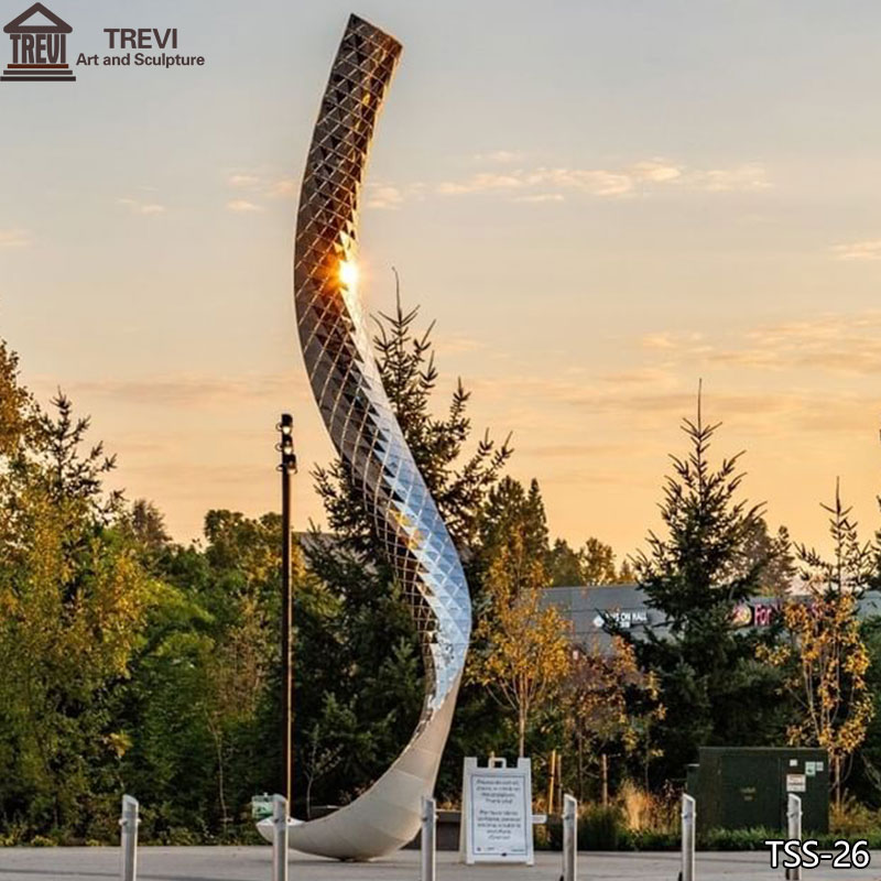 Outdoor-Large-Abstract-Metal-Sculpture-Helix-Design-for-Sale