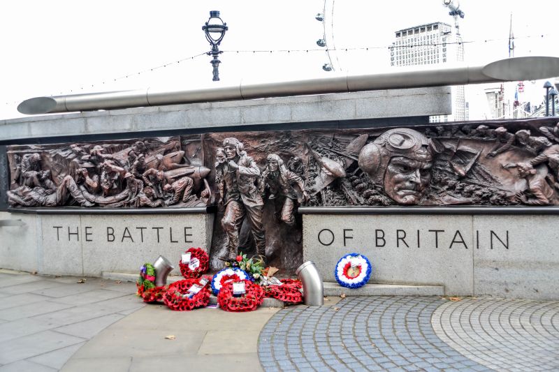 The Battle of Britain Memorial Wall