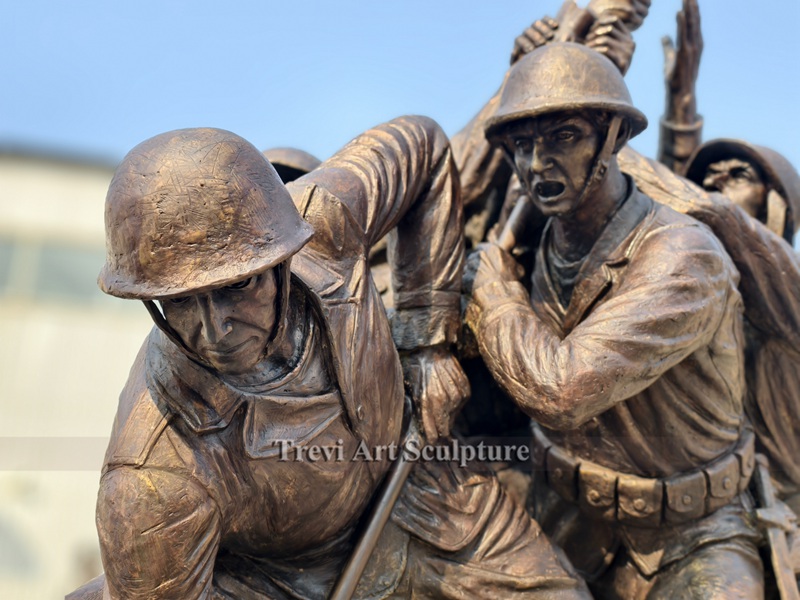 Marine Corps statue Replica detail