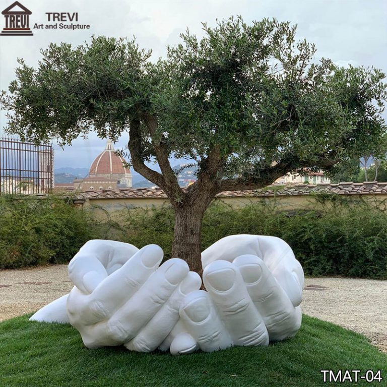 Large Marble Hand Sculpture