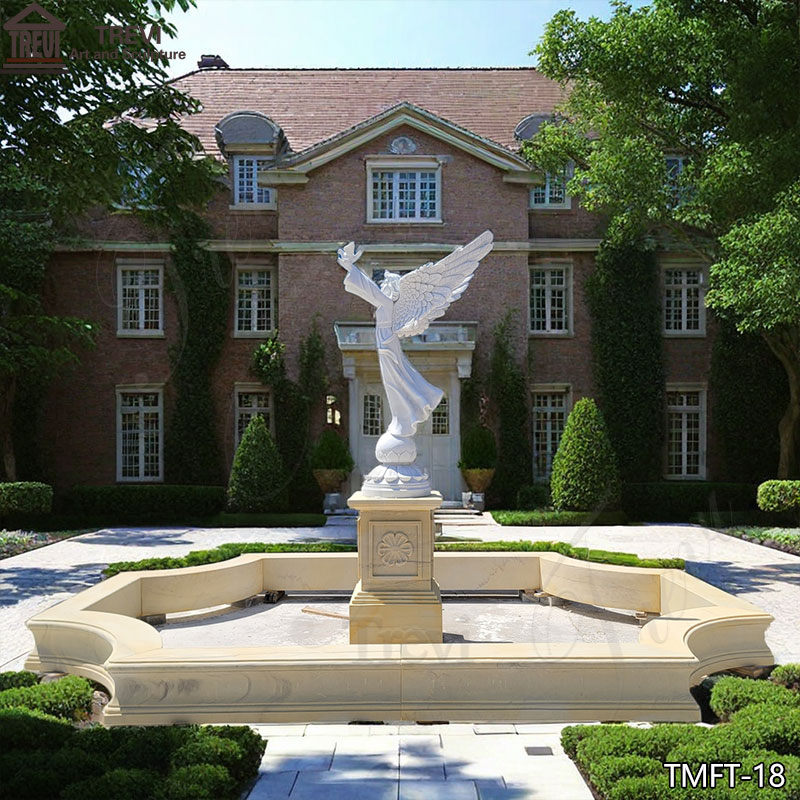 Outdoor-Marble-Angel-Statue-Water-Fountain