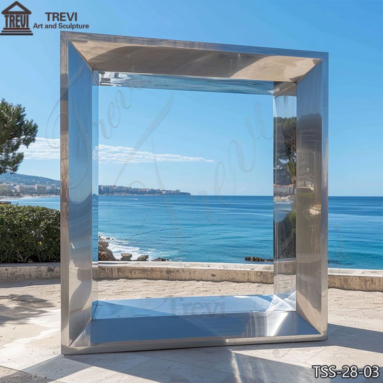 Stainless-Steel-Picture-Frame-Sculpture-Large-Outdoor-Decor-3